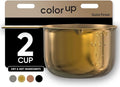 Color Up 2 Cup Measuring Cup, 480ml Gold Stainless Steel Metal Measuring Scoop by ColorUpCollection