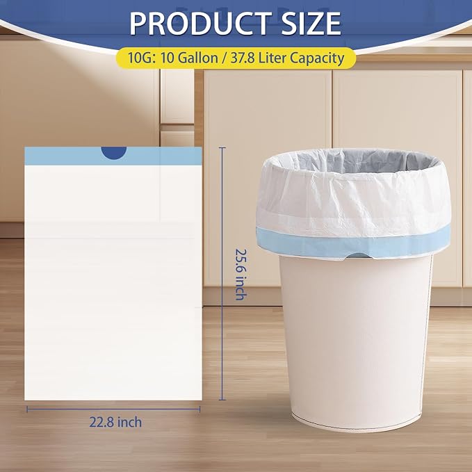 10 Gallon Trash Bags with Drawstring - Image 3