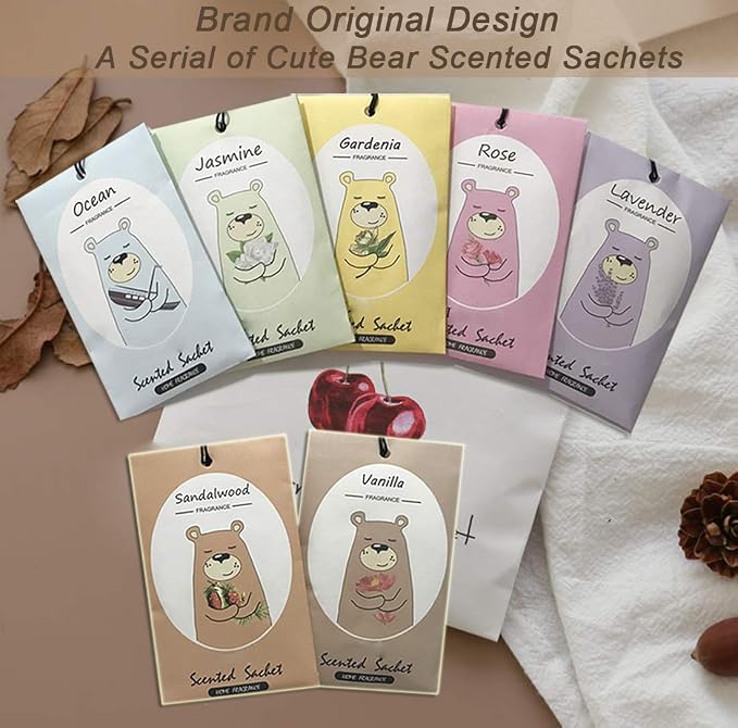 14 Packs Vanilla Scented Sachets - Image 7