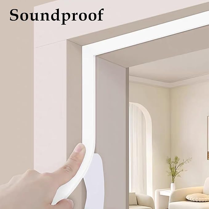 Weather Stripping Door Seal White, 1/2Inch Wide X 1/4 Inch Thick, Air - Image 6