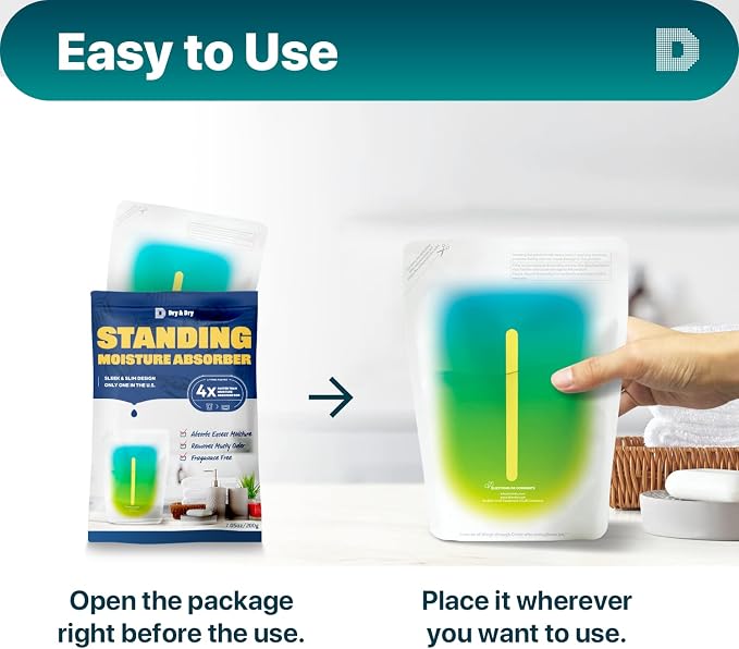 Dry & Dry 100 Packs Standing Moisture Absorbers to Control Excess Moisture - Image 7