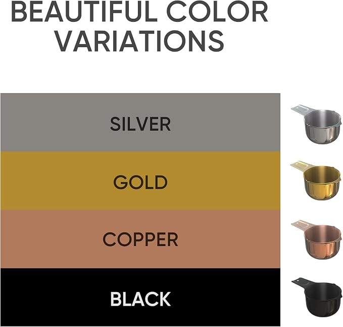 Color Up ⅓ Cup Measuring Cup – Premium Chrome Stainless Steel, Accurate - Image 4