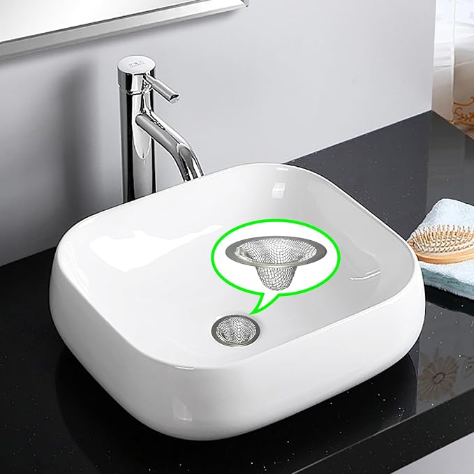 1.0" Small Drain Strainer, Sink Drain Hair Catcher, Bathroom Sink Drain Strainer - Image 5