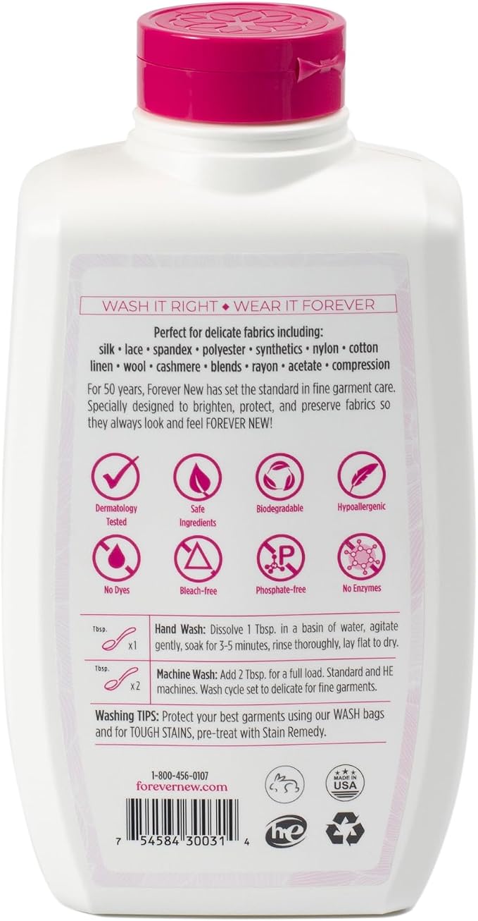 Forever New 32oz Liquid Unscented Fabric Care Wash 2 Pack Natural Laundry - Image 5