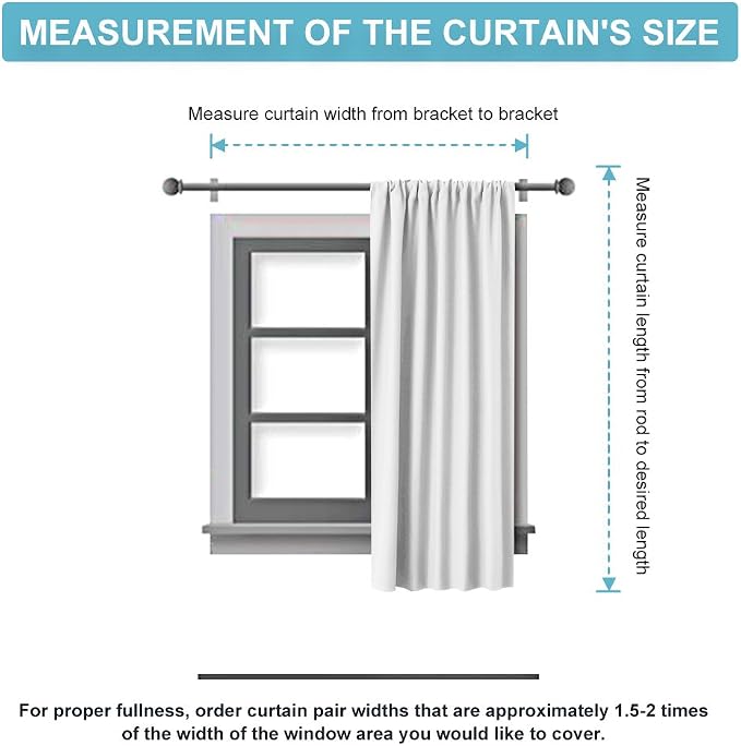 RYB HOME Blackout Curtains Thermal Insulated Panels Decor Slot Top Rod Pocket - Image 8