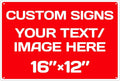 Custom Signs, Aluminum Weatherproof Metal Sign Multiple Sizes Custom by Repaly