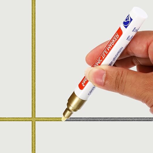 PATIKIL Grout Pen, 4 Pack Beige Tile Marker Waterproof Grout Sealer Pen Tile - Image 7
