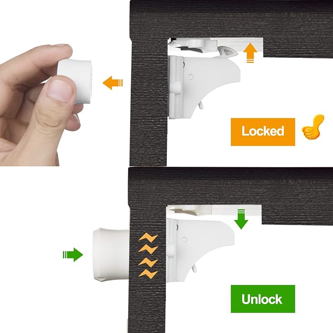 20 Pack Magnetic Cabinet Locks Baby Proofing - Image 6