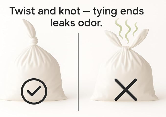 BOS, Odor-Sealing Dirty Diaper Trash Bags - Image 5