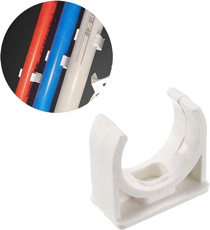 30 Pcs U-Shaped PVC Water 32mm Pipe Clamps Clips, U-Shaped Buckles Fit - Image 7