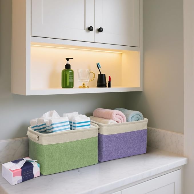 BALEINE 4 Pack Fabric Storage Bins - Image 3