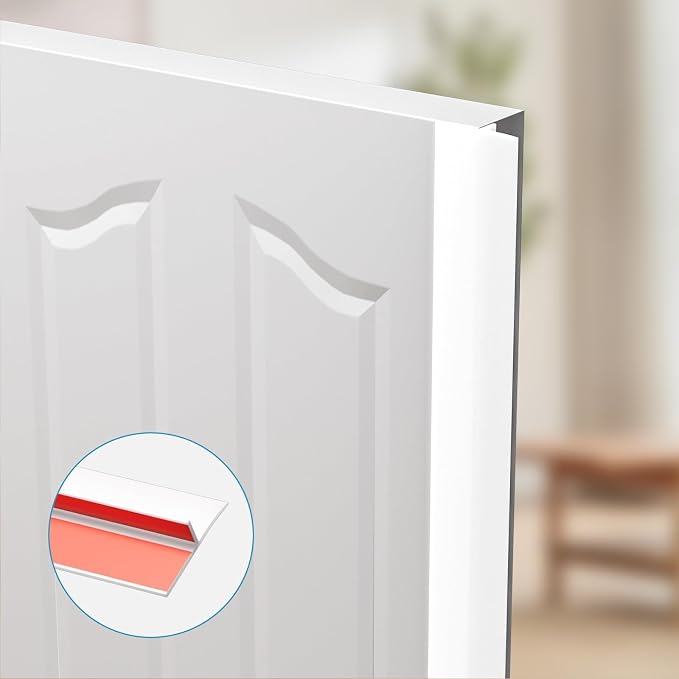 T-Shaped Door Draft Stopper, 1.97 in x 20 Ft Silicone Seal Strip - Image 7