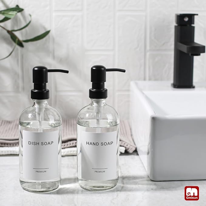 GMISUN Glass Soap Dispenser - Image 3