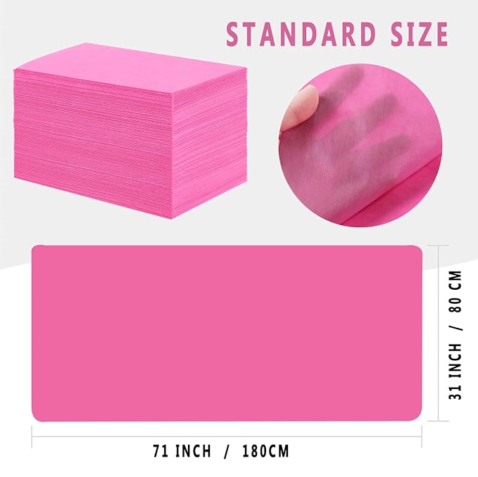 50 Pcs Disposable Bed Sheets 31" x 71" Massage Table Sheets Non Woven Fabric - Image 4
