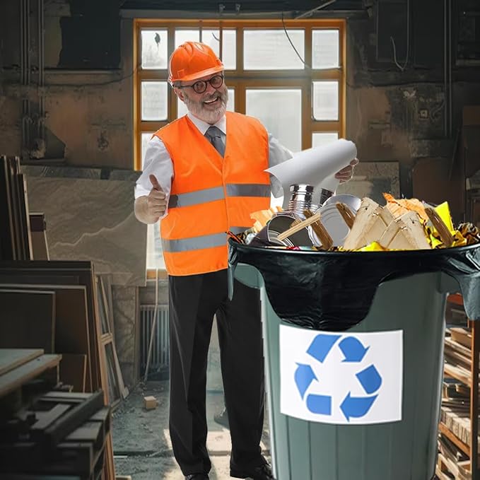 Contractor Heavy Duty Trash Bags 42 Gallon | 10 Count | 3 MIL | 32.8" X 46" | - Image 6