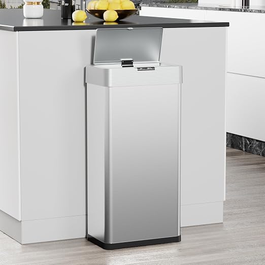 TLSUNNY 16 Gallon Motion Sensor Trash Can, Touchless Automatic Garbage Can - Image 8