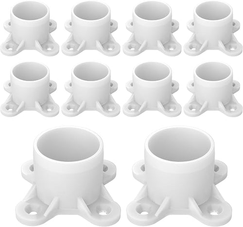 10 Pcs 3/4" PVC Flange Fittings, Table Screw Caps PVC Fittings by Unknown