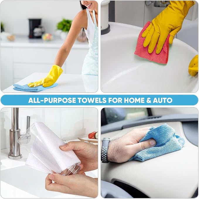AIDEA Microfiber Cleaning Cloth, 165 Sheets, Micro Fiber Cloth - Image 5