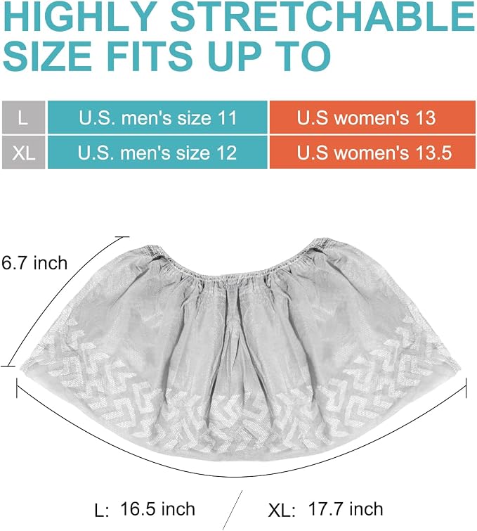Shoe Covers Disposable 60 Pack, Non-Woven Booties - Image 4