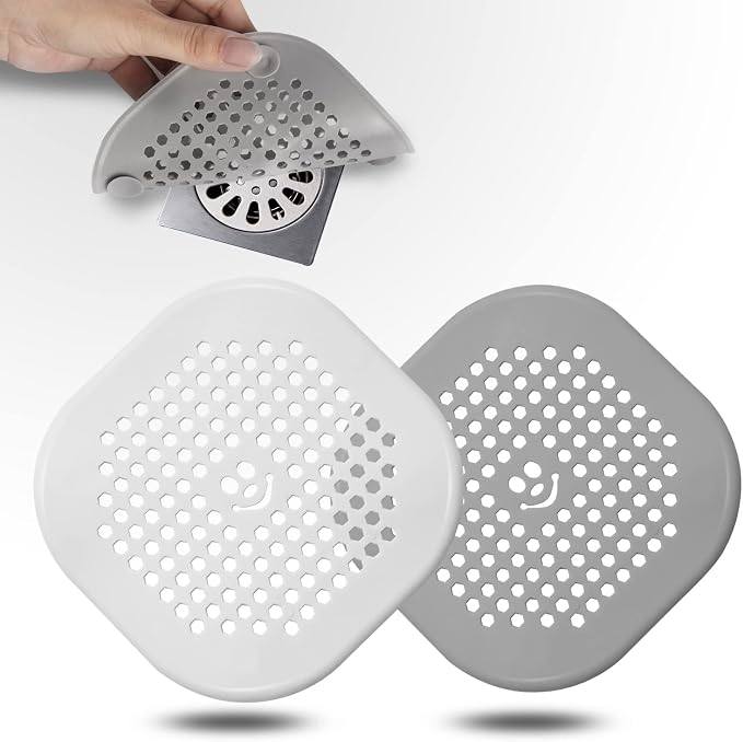2 Pack Drain Hair Catcher Silicone Drain Protector Hair Stopper by Couidlmakeslifecolorful