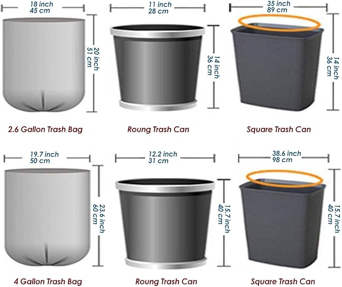100 Count 4 Gallon Small Biodegradable Trash Bags 20L Leakage-Free Waste Basket - Image 9