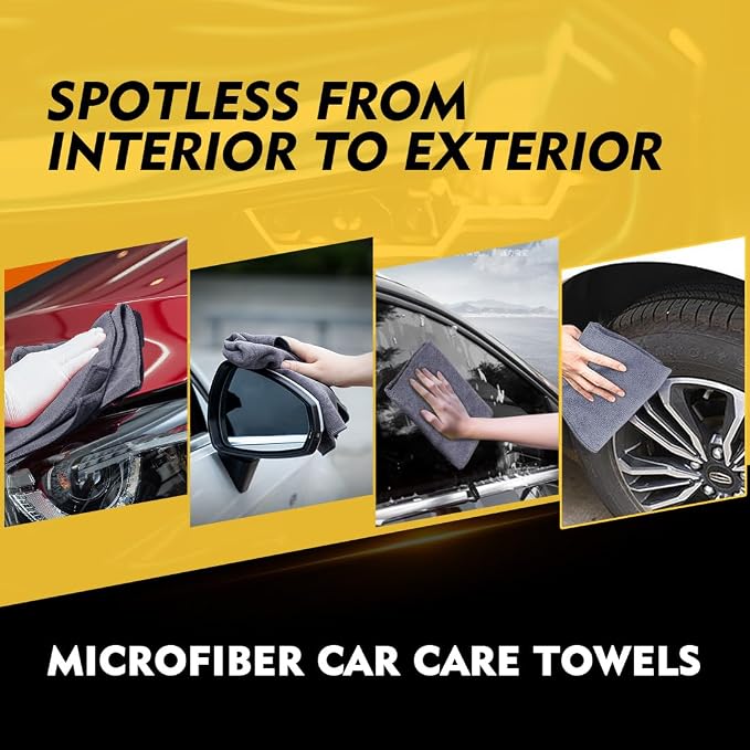 HOMEXCEL Microfiber Cleaning Cloth 20 Pack 11.5 x 11.5 inch Microfiber Towels - Image 5