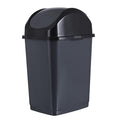 Superio Medium Trash Can with Lid 4.5 Gallon Plastic Swing Top Garbage Can Slim by Superio