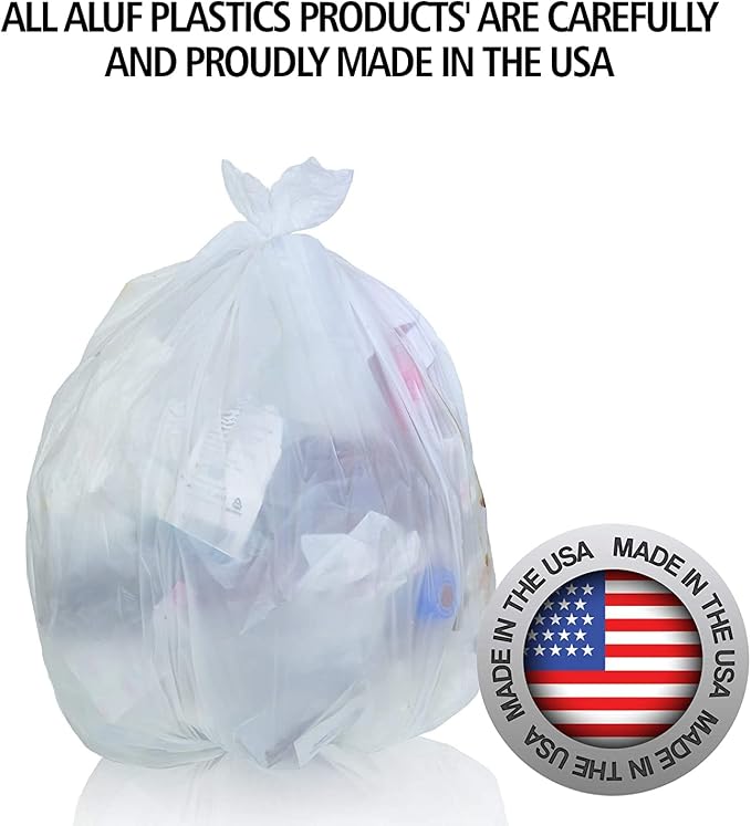 Aluf Plastics High Density Trash Bags, 10 Gallon, 6 Micron, - Image 6
