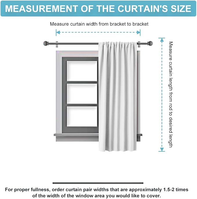 RYB HOME Blackout Curtains for Bedroom - Image 8