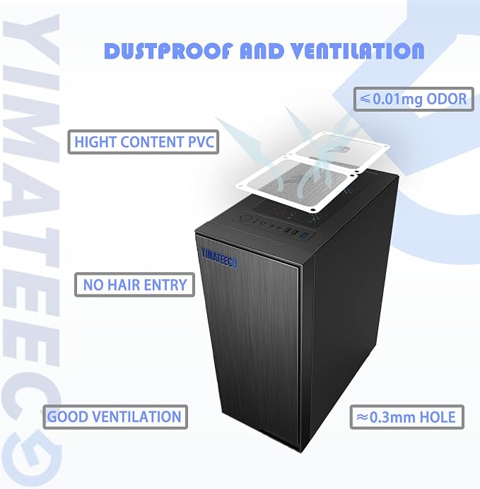 140mm Fan Filter PC Dust Filter Computer Fan Grills Dust Mesh Magnetic Frame PC - Image 3