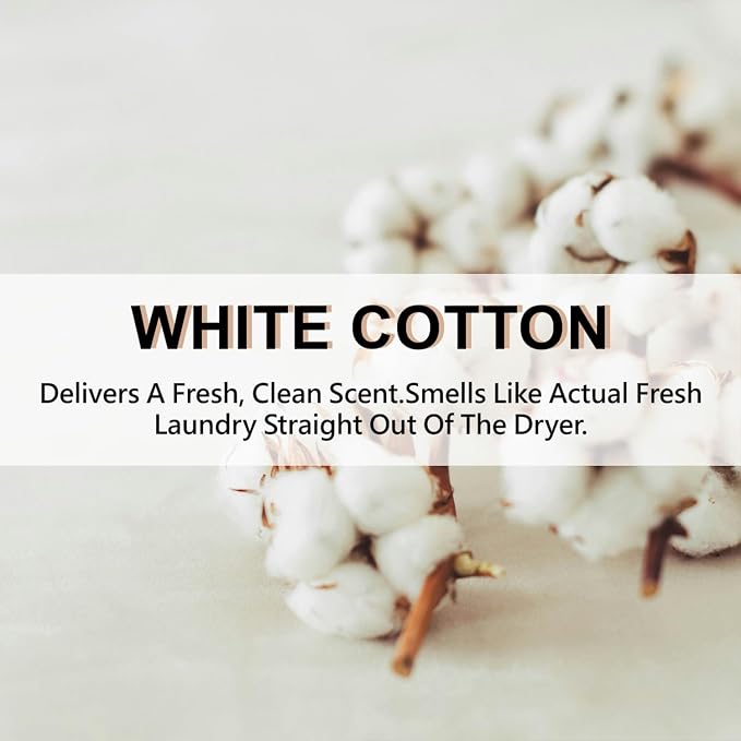 ROSE COTTAGE Large 12 Packs White Cotton Hanging Closet Deodorizer Air - Image 2