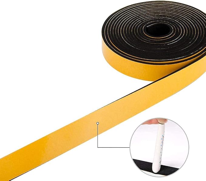 CloudBuyer Weather Stripping Foam 2-Pack, 1 Inch Wide X 3/4 Inch Thick - Image 4