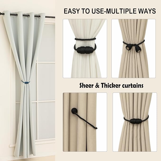 Magnetic Curtain Tiebacks - Image 5