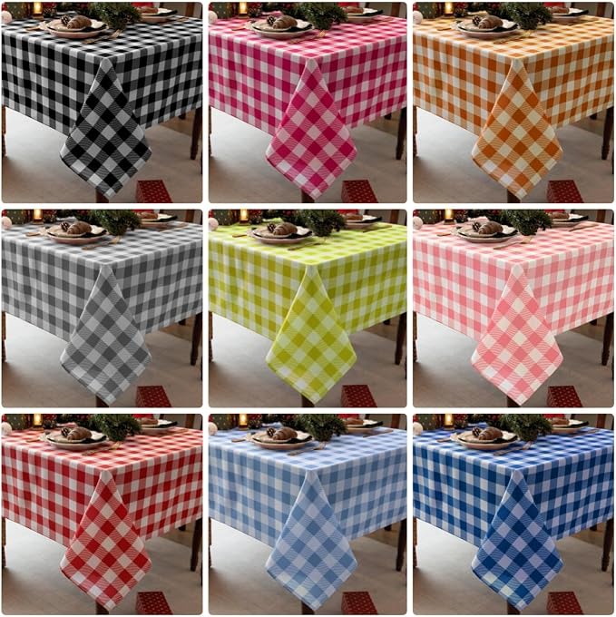 Classic Gingham Buffalo Tablecloth Fabric - Image 4