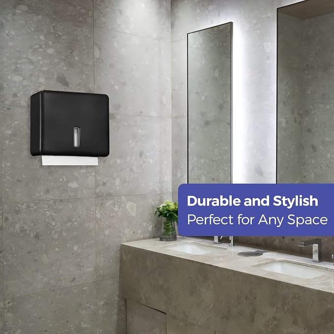Multifold Paper Towel Dispenser Wall Mount – Large Capacity C-Fold, and Folded - Image 9