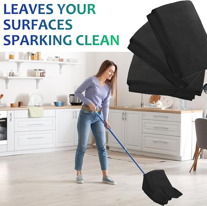 Newwiee 6 Pcs Extra Large Microfiber Cleaning Cloth 30" x 20" Washable Reusable - Image 4