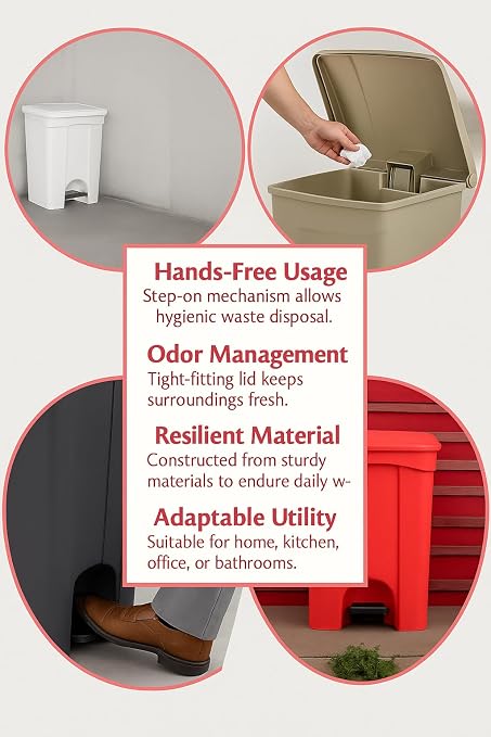 PRO&Family Step-On Trash Can - Image 4