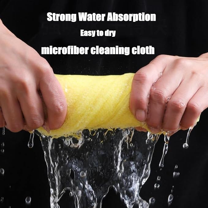 Bamboo Microfiber Cleaning Cloth-8Pcs Kitchen Wash Cloths, Wood Fiber Window - Image 4