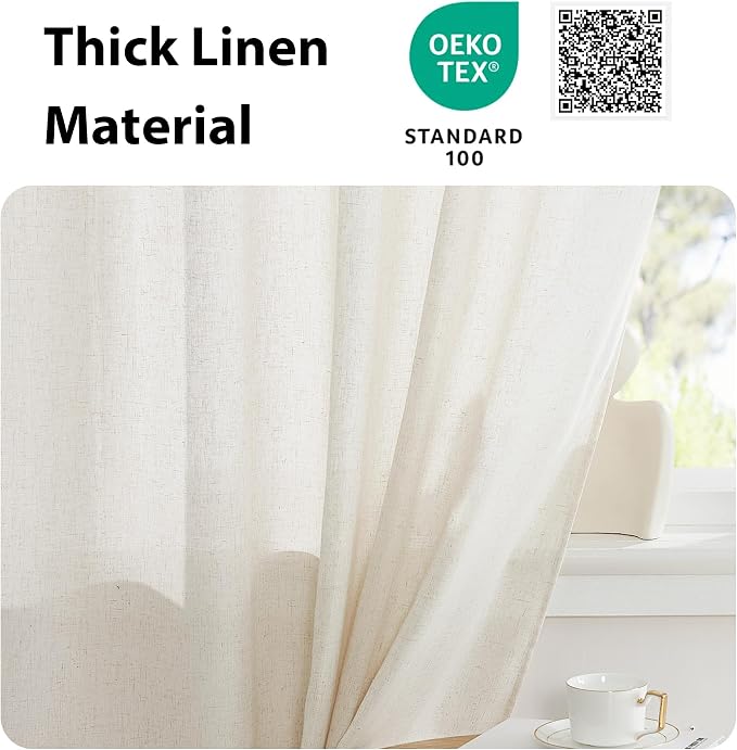 NICETOWN Side Door Curtains for Small Window, French Front Door Window Treatment - Image 2