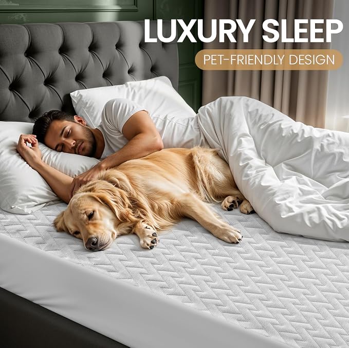 Utopia Bedding Waterproof Mattress Protector Twin Size, Premium 3D Air Soft - Image 5