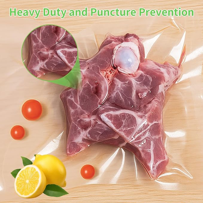 MakMeFre 150 Count Vacuum Sealer Bags 50 of Each Size 50 Pint 6"X10", 50 Quart - Image 4