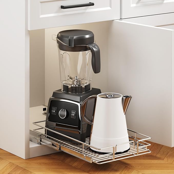 Pull Out Cabinet Organizer 11½" W x 21½" D, Heavy Duty Cabinet Pull Out Shelves - Image 5