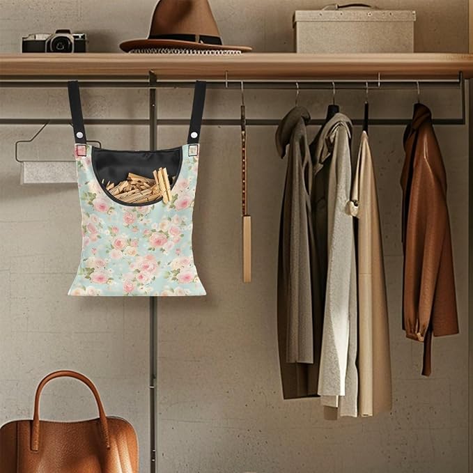 Clothes Pin Hanging Bag, Large Capacity Clothespin Bag Clothes Pin Hanging Bag - Image 4