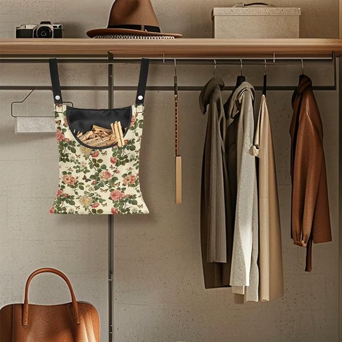 Floral Clothes Pin Hanging Bag - Image 5