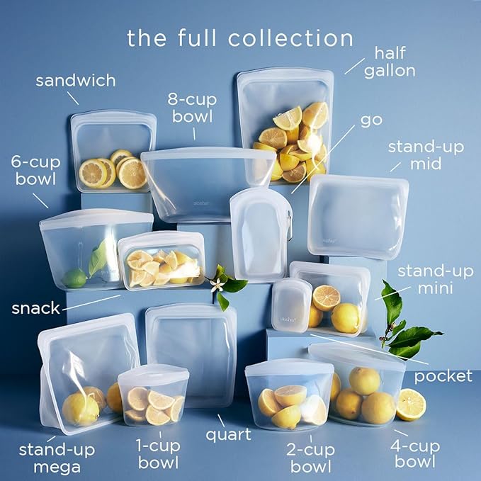 Stasher Premium Silicone Reusable Food Storage Stand-Up Mini Bag, Sous Vide - Image 6