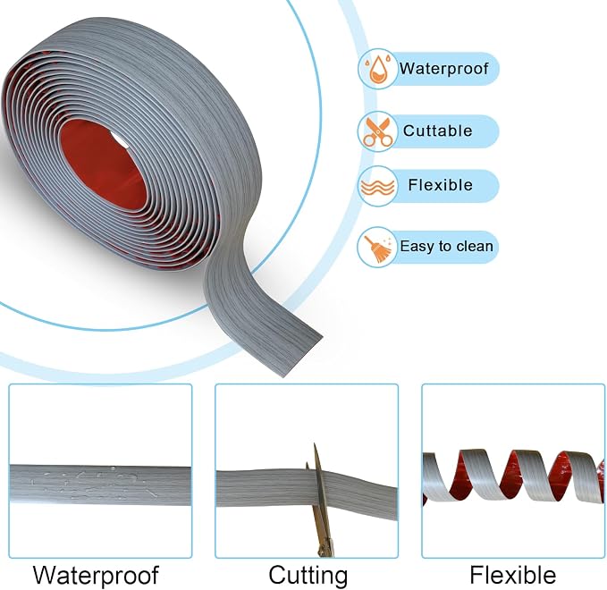 Floor/Door Flat Transition Strip & Self Adhesive Floor Vinyl Floor Edge Trim - Image 3