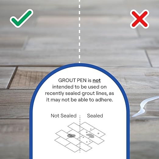 Grout Pen Dark Grey Tile Paint Marker: Waterproof Grout Paint, Tile Grout - Image 5