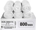 Aluf Plastics High Density Trash Bags, 60 Gallon, 17 Micron, by AlufPlastics