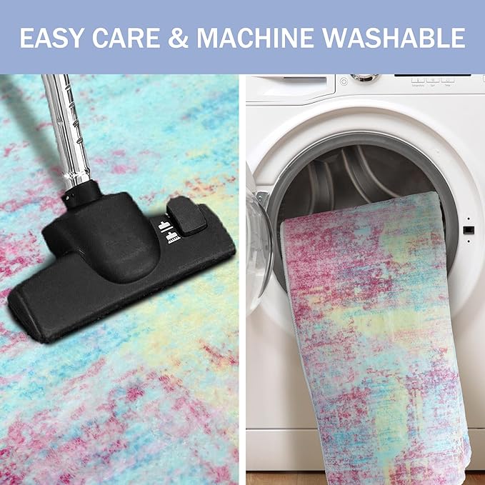 IOHOUZE Abstract Area Rugs 8x10 Ft Washable Large Rugs - Image 3