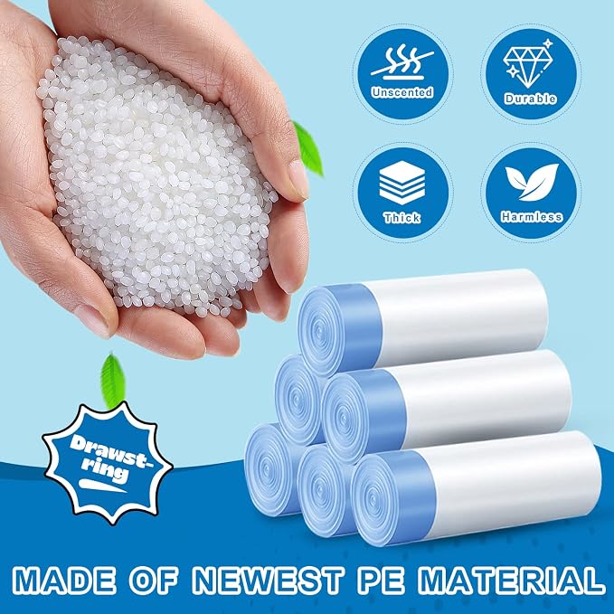 5 Gallon Trash Bags Drawstring 1.1 Mil - Image 4